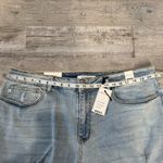 Judy Blue  NWT mid rise boyfriend fit jeans distressed light wash size 22W I50 Photo 7