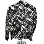 Coldwater Creek | | Ivory Black Lined Bold Edgy Abstract Line Art Blazer - 8 Photo 3