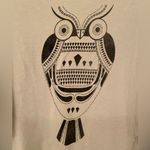 DreamR NWOT Owl Wide Neck Tee Gray Photo 2