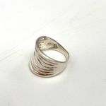 Handmade  RING Sterling Silver 925 Wavy Cutout Unknown Size Jewelry Boho Casual Photo 6