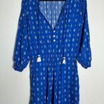 Beachgold from Anthropologie Blue Flowy Romper Size Medium Photo 0