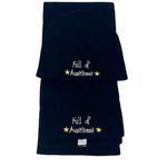 Winter Hat Beanie and Scarf Set Knit Black “Full of Awesome” Photo 3