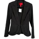 Z. Spoke Zac Posen Black Textured Classic Blazer Jacket Career Quiet Luxury Sz 6 Photo 0