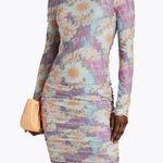 Rotate. NWOT. Ulla Ruched Long Sleeve Dress Purple Size 0 Photo 0