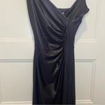Chiara Boni ✨SALE La Petite Robe Black Marghetta Ruched Maxi Dress Gown Sz 2 Photo 3
