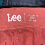 Lee  Rust Red Regular Fit Mid Rise Mesh Short Lined Skort Photo 6