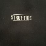 Strut this  Black Mesh One-Size Leggings Photo 4