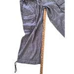 Max Studio  Women's Cotton grey Drawstring Trouser Pants Size Medium Photo 4