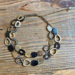 Jules B. Layered Statement Necklace, Mixed metals (Gold and Black) Photo 0