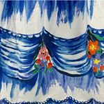 Anthropologie  Nathalie Lété Strapless Blue Floral Dress Size 10 Photo 3