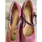 Clarks RARE  Collection Burgundy Suede‎ Leather Mary Jane Block Heel Shoes Size 8 Photo 7