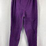Erika & Co. Womens Cotton Purple Elastic Waist Pants Size 6 Made In Turkey Photo 4