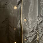 Black Chocolateate brand puffer jacketed gold buttons and zipper Size M Photo 3