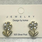 Earrings flower Gold Photo 0