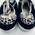 Madewell  "Sidewalk" Sneakers Shoes Spotted Calf Hair Trim Casual Shoes 7.5 Black Photo 5