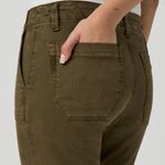 Paige Mayslie Straight Ankle Utility Pant Womens 29 Vintage Olive Meadow MidRise Photo 4