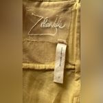 Anthropologie Yellow Strapless Embroidered Dress Photo 8