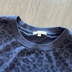 Z Supply  Blue Mason Leopard Pullover Photo 2