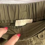 Ulla Johnson  olive green designer mixed media shorts retro chic button accent Photo 3