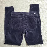 Mother The Charmer Black Velvet Pants Size 27 Photo 6