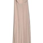 Forever 21 Sz M Pink Blush Sleeveless Maxi Dress Cross Back Photo 0