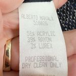 Alberto Makali | Size 4 | Tweed Open Front Floral Ribbon Accents Blazer Jacket Photo 4