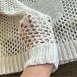 Delia’s Y2K crochet knit pullover sweater, cropped, off white sz S Photo 7