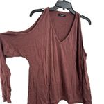Michael Lauren  Deep Mauve‎ Malic Open Shoulder Top Size Small New Photo 1
