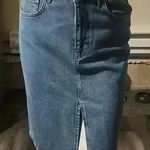 Derek Lam  IO CROSBY SUTTON VINTAGE DENIM PENCIL SKIRT SIZE 28 Photo 0