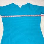 Vermont Country Store Textured Popover Half Sleeve Tunic Blue Top Size S Photo 4