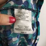 5/$15 Mimi Maternity Made in USA V Neck Cap Sleeve Dress Printed Womens … Blue Size undefined Photo 2