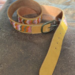 Lucky Brand  headed Brown Leather Belt size large Photo 0