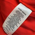 Aritzia Little Moon Red Floral Lace Pleated Midi Skirt Size Photo 8