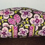 Vera Bradley Quilted Purple Floral Make up Toiletry Bag Photo 4