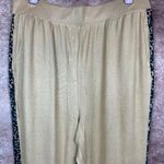 Retreat Rhonda Shear Knit Lounge Pants Suntan Abstract Animal L Tan Size L Photo 3