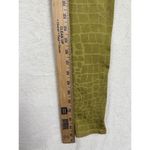 Good American  S M 1/2 Chartreuse animal print leggings pull on yellow green Photo 5