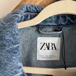 ZARA  Two Tone Cropped Denim Jacket Photo 2