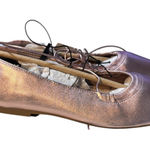 No Boundaries  pink flats, women’s size 6.5, NWT, casual, metallic, shiny, dressy Photo 0