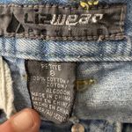 Liz Claiborne Vintage 80s Lizwear Pleated High Waist Denim Jeans Petite Size 8 Photo 2