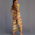Anthropologie  Ranna Gill Tie Back Puff Sleeve Linen Blend Jumpsuit NEW Photo 1
