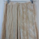 Ocean Drive Cream Tan Multi Print Boho Wide Leg Pull On Pants Size M Photo 3