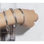 Boutique Engraved Boho‎ Cuff Bracelet | 925 Sterling Silver Photo 9