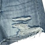 7 For All Mankind 7 FAM SZ 33 Monroe Cutoff Jean Shorts Distressed Frayed Hem Hi-Rise Button-Fly Photo 2