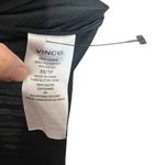 Vince Pleated Midi Skirt Women’s Size XS Black Tie Front Slit Gathered Detail Photo 9