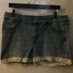 Vintage SASSOON Jeans Ooh La La Bootcut Boogie Lace Trim High Rise Short No Size Blue Size undefined Photo 0