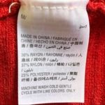 Style & Co  Red Ribbed Knit Sweater Size M Photo 3