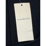 Abercrombie & Fitch NWT  Black Ribbed Knit Scoop Neck Cap Sleeve Mini Dress Sz XS Photo 7