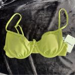 Forever 21 New Women Green Swimsuit Bra Top Small NWT Ruched Front Photo 5