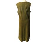 H by Halston Halston Dress Womens High Low Hunter Green Stripes Tank Style size XL Photo 3