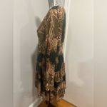 Emma & Michele Sz:10 paisley-print Long Sleeve Holiday Ruffle Mini dress. Photo 3